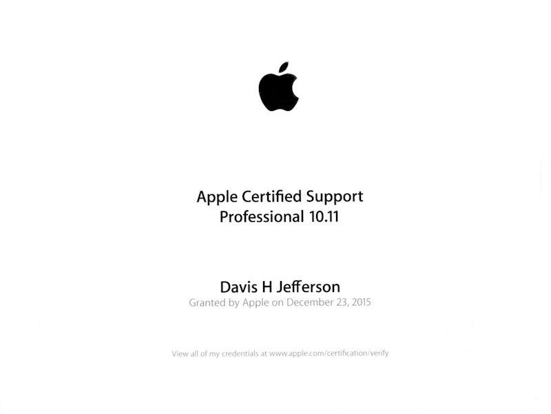  Apple Certified Support Professional (ACSP 10.11) 